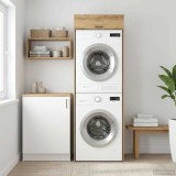 vidaXL Dulap pentru mașina de spălat Stejar Artizanal Lemn compozit 3422791