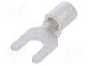Terminal tip furca, pentru surub M4, NICHIFU - 5.5Y-4