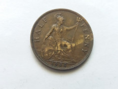 Anglia-Marea Britanie-Half penny 1935 foto