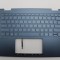 Carcasa superioara cu tastatura palmrest Laptop 2-in-1, Yoga 7 14ARP8 Type 82YM, 5CB1L48339, HQ207220B9000, iluminata, Tidal Teal, layout US