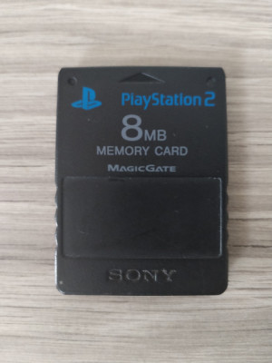Card De Memorie Sony Playstation 2 Memory Card 8MB Stare FB foto