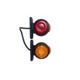 Lampa de gabarit LED NEON cu 3 fete luminoase: rosu /galben , 12-24V