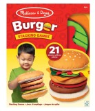 Joc educativ de stivuire si potrivire burgerul gigant, Melissa &amp; Doug