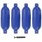 vidaXL Bară de protecție barcă, 4 buc., albastru, 58,5x16,5 cm, PVC