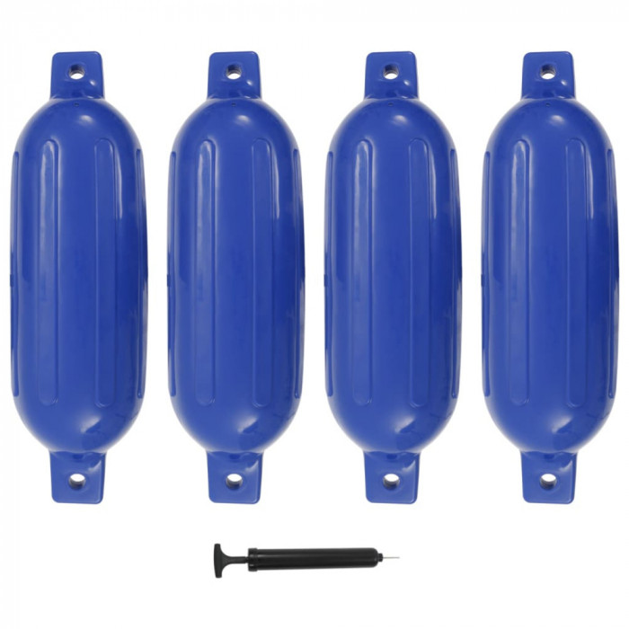 Baloane de acostare, 4 buc., albastru, 58,5 x 16,5 cm, PVC GartenMobel Dekor