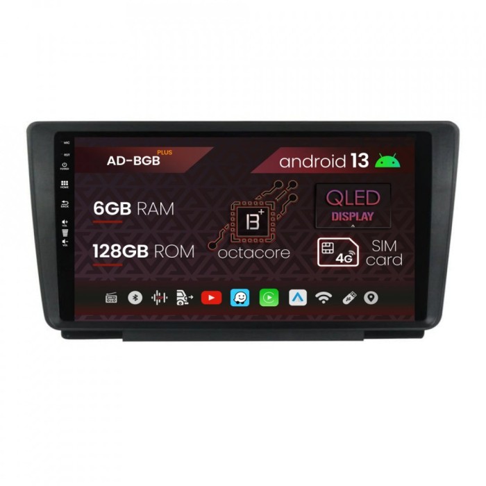 Navigatie Skoda Octavia 2, Android 13, B-Octacore 6GB RAM + 128GB ROM, 9 Inch - AD-BGB9006+AD-BGRKIT038