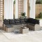 vidaXL Set de canapele pentru grădină 9 pcs Gri deschis Rattan poli 3346172