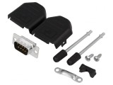 D-Sub 9-Pin Mufă Tată Lipire pe Cablu Set Complet