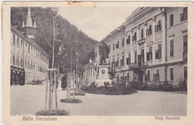 CP Baile Herculane Piata Hercules ND(1930) foto