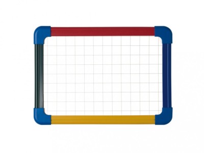 Tabla scolara matematica/velin A4 cu rama culor Bi-Silque foto