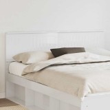 vidaXL Tăblie cap cu headboard Alb Lucios 160 cm Lemn compozit 888401