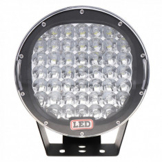 Proiector LED Auto Offroad 225W, 12V-24V, 18000 Lumeni, Rotund, Spot Beam 30 Grade