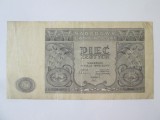 Rara! Polonia 5 ZlotI/Zlotych 1946,bancnota din imagini