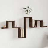vidaXL Raft de perete, stejar maro, 104,5x10x43 cm, lemn prelucrat