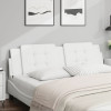 Perna pentru tablie pat, alb, 180 cm, piele artificiala GartenMobel Dekor, vidaXL