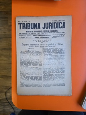 Tribuna Juridică nr. 14-15/11.04.1920 foto