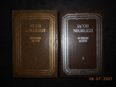 IACOB NEGRUZZI - SCRIERI ALESE 2 volume (1992, editie cartonata) foto