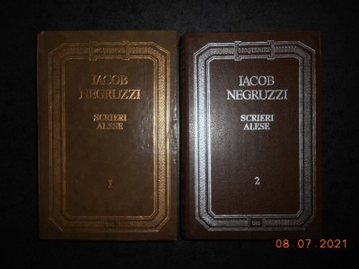 IACOB NEGRUZZI - SCRIERI ALESE 2 volume (1992, editie cartonata) foto