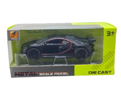 Macheta metal Bugatti Chiron negru 1:43 foto
