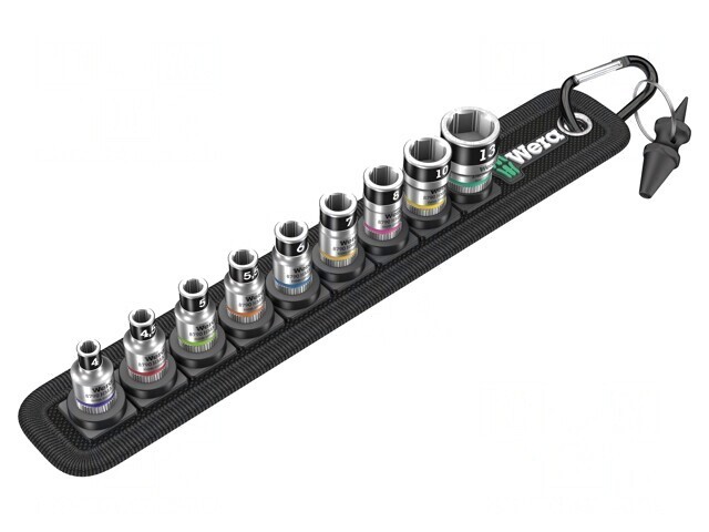Set Chei Tubulare Hexagonale 1/4, 9 Bucăți