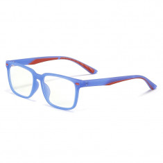 Ochelari cu lentile de protectie pentru calculator, pentru copii, lentile policarbonat, violet translucid cu rosu foto