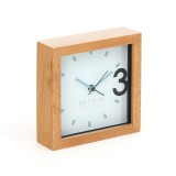 Ceas de masa Platinet cu alarma, PZAPR, lemn