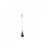 Pandantiv rubin safir smarald cu montura si lantisor din argint 925 65mm, Stonemania Bijou