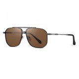 Ochelari De Soare Barbati Techsuit 8538, Polarizati, Protectie UV, Gri Maro