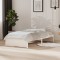 vidaXL Cadru de pat single, alb, 90x190 cm, lemn masiv 814915