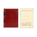 T. Arghezi, Cuvinte potrivite, 1927, cu dedicație - Volum de debut