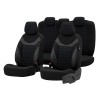Set Huse scaune auto VW TIGUAN 2008-2013 Piele ecologica + Textil Albastru, Umbrella