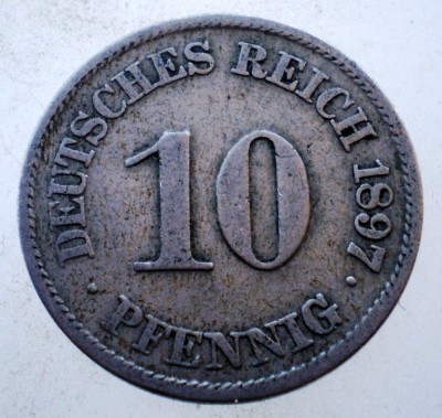 1.271 GERMANIA 10 PFENNIG 1897 A foto