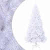 VidaXL Pom de Crăciun artificial cu ramuri groase, alb, 210 cm, PVC