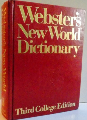 WEBSTER&amp;#039;S NEW WORLD DICTIONARY , 1986 foto