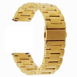 Cumpara ieftin Curea din metal, compatibila Samsung Galaxy Watch6 40mm, telescoape Quick Release, Auriu