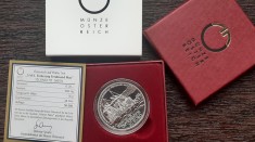 MONEDA DIN ARGINT AUSTRIA IN CUTIE SI CERTIFICAT - 20 EURO 2004, MARINA, PROOF