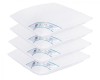 Set 4 perne matlasate microfibra HypoallergenicMed Somnart, lavabile la 95 C, 70 X 70