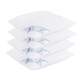 Set 4 perne matlasate microfibra HypoallergenicMed Somnart, lavabile la 95 C, 70 X 70