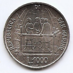San Marino 1000 Lire 1977 (Brunellesco) Argint 14.6 g/835, 31.4 mm, KM-72 (1)