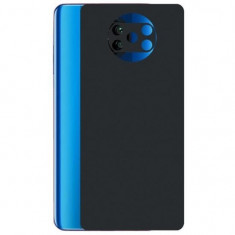Set Folii Skin Acoperire 360 Compatibile cu Xiaomi Poco X3 NFC - ApcGsm Wraps Color Black Matt