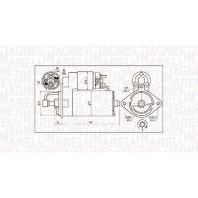Electromotor BMW 3 (E36), 3 (E46), 5 (E34), 5 (E39), 5 (E60), 7 (E38), 7 (E65), X5 (E53); Opel Omega B (V94), 325 TD, 325 TDS, 330 D, 330 xd, 525 td, foto