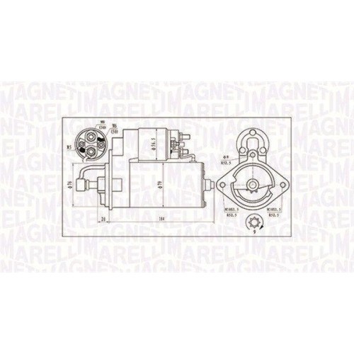 Electromotor BMW 3 (E36), 3 (E46), 5 (E34), 5 (E39), 5 (E60), 7 (E38), 7 (E65), X5 (E53); Opel Omega B (V94), 325 TD, 325 TDS, 330 D, 330 xd, 525 td,