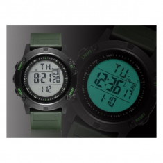 Ceas Sport/Militar,Rezistent Apa 5 ATM,Alarma,Cronometru,Background Iluminat foto