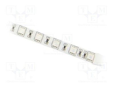 Bandă LED RGB 5050 60 LED/m 10mm IP20 120&amp;deg; 14W/m IPIXEL LED foto