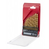Set 13 burghie HSS TiN pentru metal, 2-8 mm, Raider Power Tools