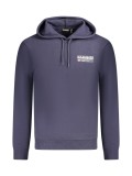 Cumpara ieftin Hanorac barbati, cu mini imprimeu cu logo, Regular fit, Bleumarin, S