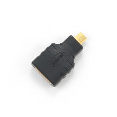 ADAPTOR video GEMBIRD, HDMI (M) la Micro-HDMI (T), conectori auriti, black, &quot;A-HDMI-FD&quot; (timbru verde 0.08 lei)