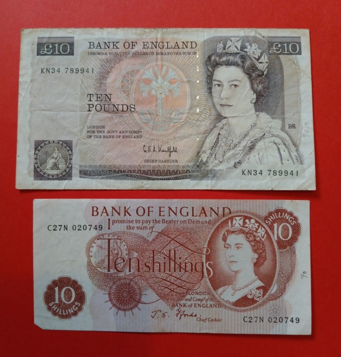 ANGLIA- 2 bancnote circulate