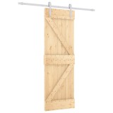 Cumpara ieftin Usa glisanta cu set de feronerie 70x210 cm, lemn masiv de pin