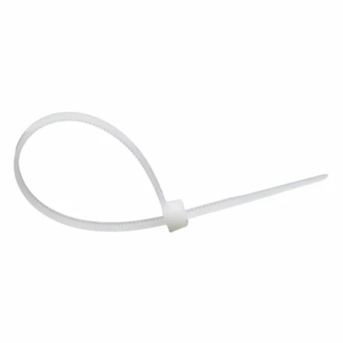 Coliere plastic 100buc 025x20cm - Alb Garage AutoRide